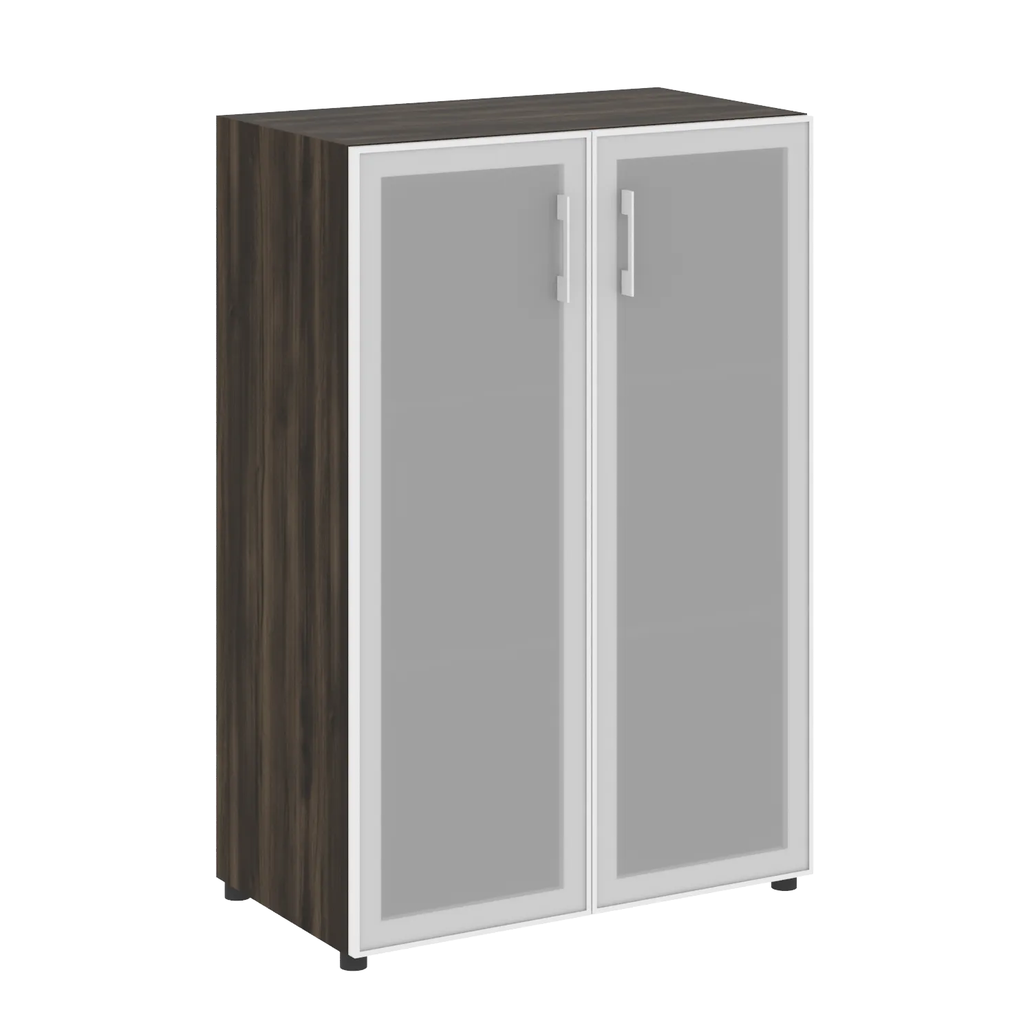 Шкаф средний широкий (2 средних фасада стекло в раме) Yalta LT.ST-2.4 R дуб мали